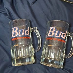 “King of Beers” - Bud Beer Mugs (2)